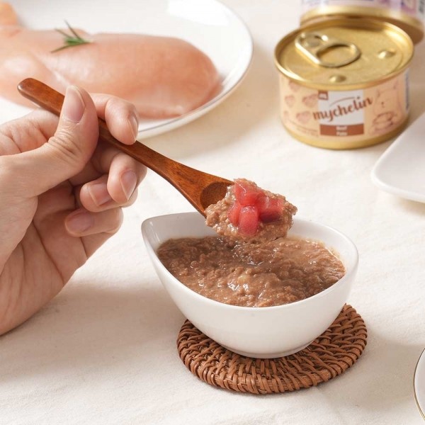 페오펫몰,마이베프 고양이 주식캔 마이슐랭 사료 (파테 타입) 80g 3가지 맛