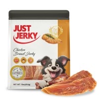 [따스한특가] [페슬러] 저스트져키 강아지 대용량 육포 간식 닭가슴살 454g