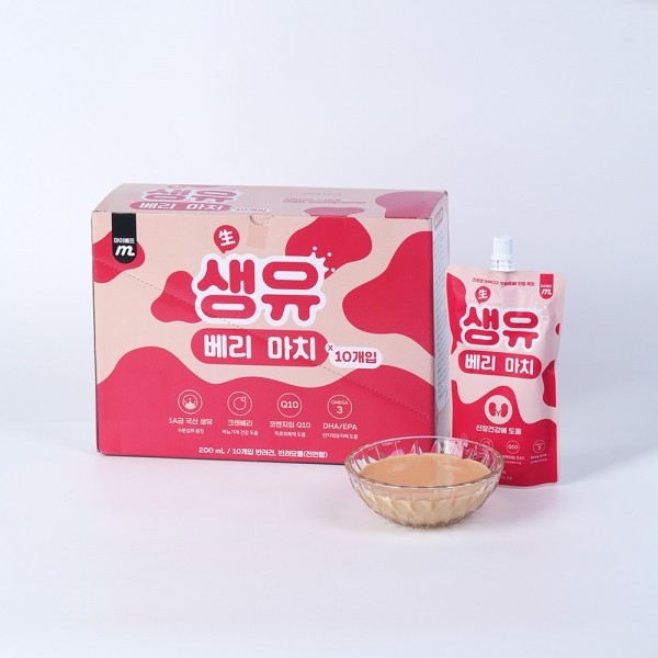 페오펫몰,마이베프 생유베리마치 펫밀크 200ml x 10개입 (1box)