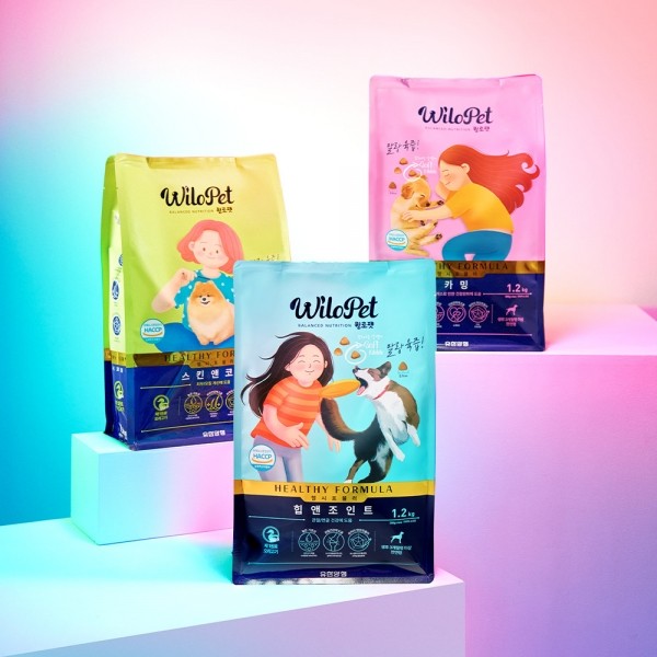 페오펫몰,윌로펫 헬시포뮬러 스킨앤코트 강아지 소프트사료 (1.2kg/3kg)