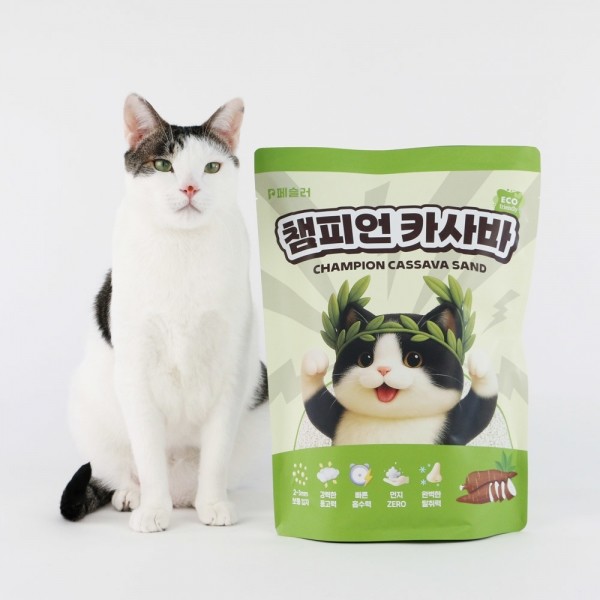 페오펫몰,페슬러 챔피언 카사바 고양이 모래 4.5kg