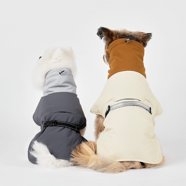 페오펫몰,페슬러 강아지 발열 히트패딩 그레이