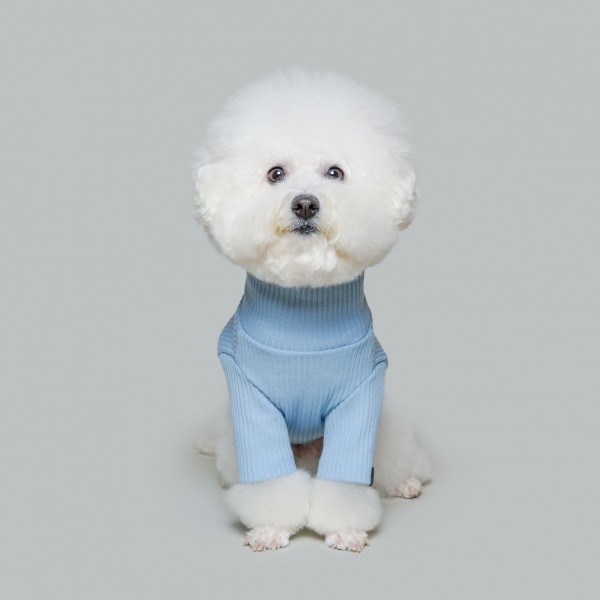 페오펫몰,베이직 터틀넥 스카이블루
