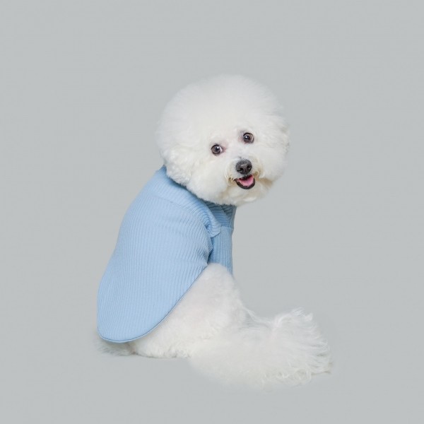 페오펫몰,베이직 터틀넥 스카이블루