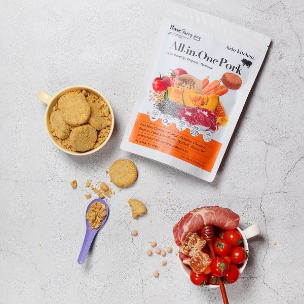 페오펫몰,[알로키친] 강아지자연식 올인원포크(돼지&프로폴리스) 15개입 (90g) #슬개골 #기관지 #항산화 #베이스패티