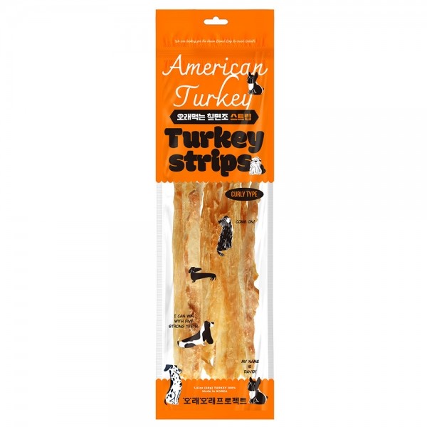 페오펫몰,[오래오래프로젝트] 칠면조 힘줄 스트립 L #100%미국산터키 #첨가물제로 #부드럽고오래먹는