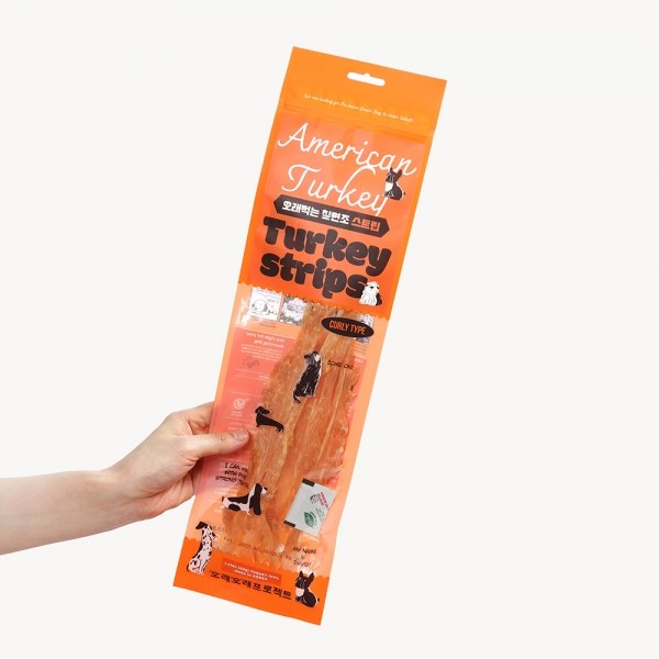 페오펫몰,[오래오래프로젝트] 칠면조 힘줄 스트립 L #100%미국산터키 #첨가물제로 #부드럽고오래먹는