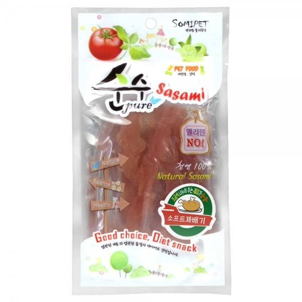 소미펫 순수 70g 강아지 소포장 간식 소프트꽈배기