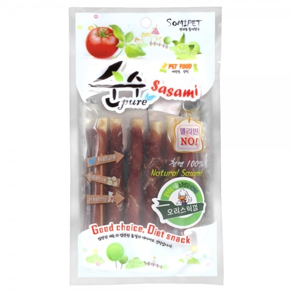 페오펫몰,소미펫 순수 70g 강아지 소포장 간식 오리스틱