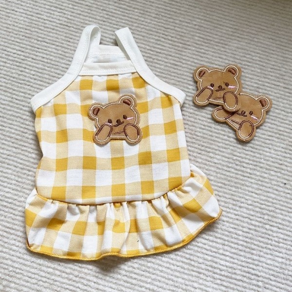 페오펫몰,냥슬아치 곰돌이 치마 원피스 고양이 강아지 옷