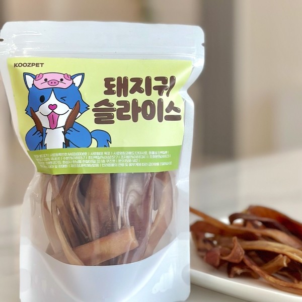 페오펫몰,오랫동안 가지고 놀면서 먹는 돼지귀슬라이스