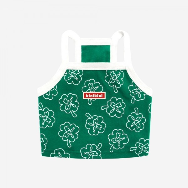 페오펫몰,[양육비특가] 키니키니 오리지널 클로버 크롭탑 (그린)