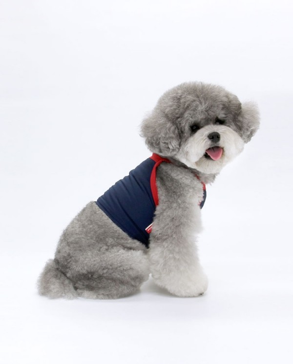 페오펫몰,[댕냥데이특가] 오리지널 시그니처 크롭탑 (네이비)