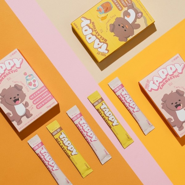 페오펫몰,펫생각 하루조이 테피 타먹는 강아지 비타민 딸기&요거트