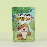 펫생각 과일믹스 강아지 동결건조 간식 애견 비건 수제 알러지 딸기 바나나 블루베리 25g