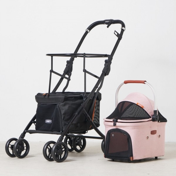 페오펫몰,페티코모 코지 트윈 반려동물 강아지유모차A2