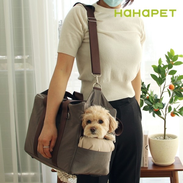 페오펫몰,하하펫 기내가능 강아지이동가방 코지백 2colors