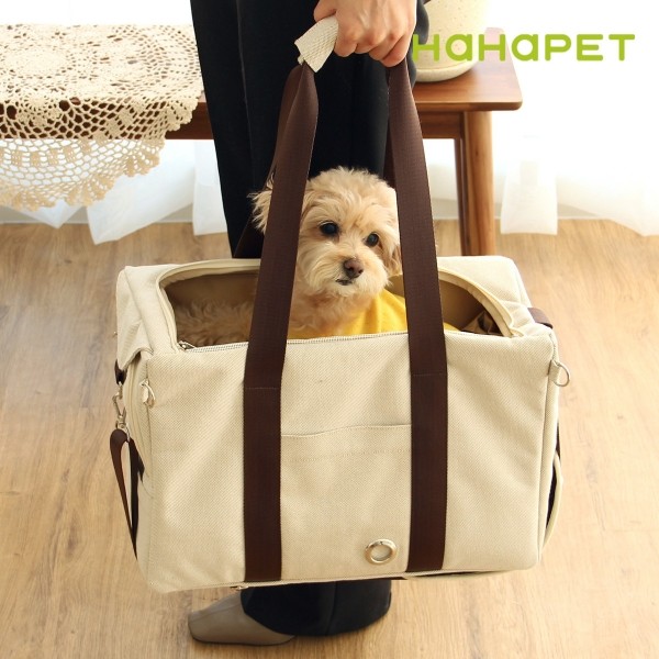페오펫몰,하하펫 기내가능 강아지이동가방 코지백 2colors