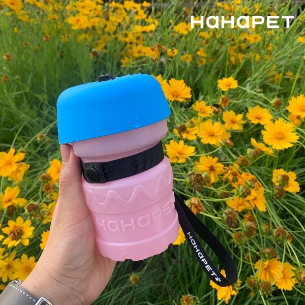 페오펫몰,하하펫 실리콘 강아지물통 산책물통