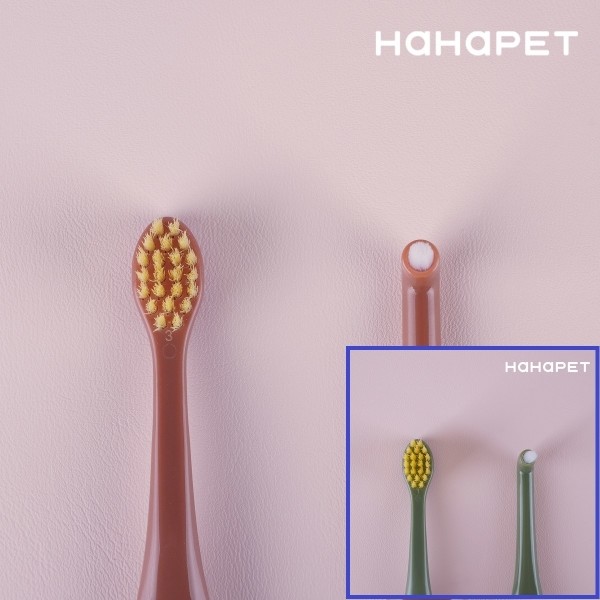 페오펫몰,하하펫 반려동물 듀얼모 강아지칫솔 2colors