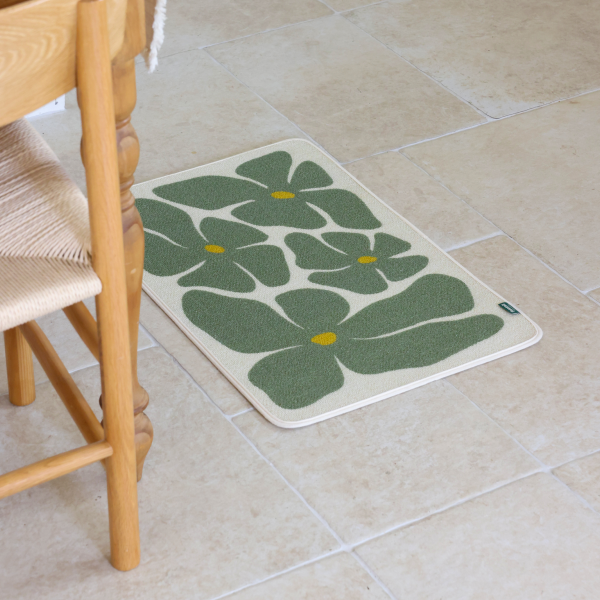 페오펫몰,피도테일 아트 포스터 스크래쳐 매트 (초록꽃)