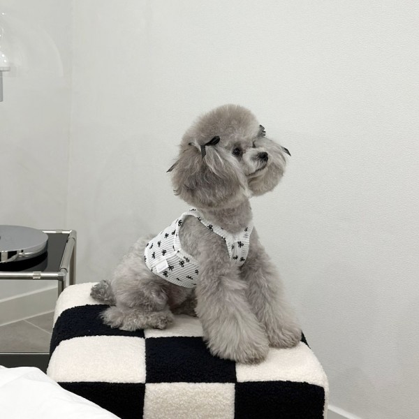 페오펫몰,디어아지 리본 크롭 나시 티 _화이트