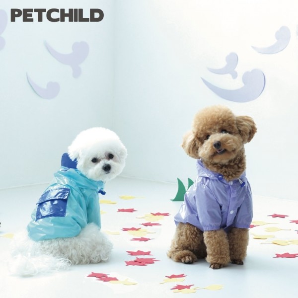 페오펫몰,펫차일드 강아지 바람막이 윈드브레이커 우비 우의 가을옷