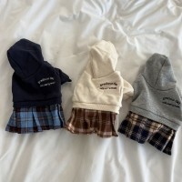 해피댕댕 후드스쿨원피스 / 강아지 유치원복 후드티셔츠 S-XL