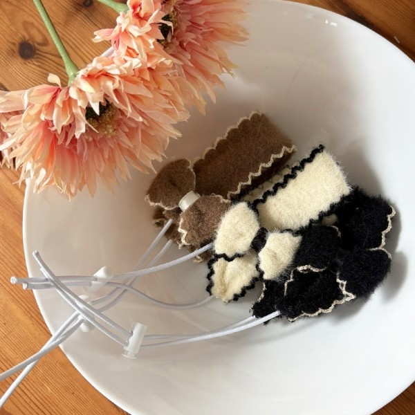 해피댕댕 리본머리띠 / 강아지 앙고라 헤어밴드 S,L