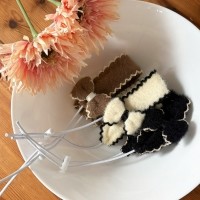 해피댕댕 리본머리띠 / 강아지 앙고라 헤어밴드 S,L