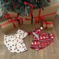 [해피댕댕] 크리스마스망토 / 강아지 성탄절 후드 S-L