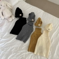 [해피댕댕] 골지니트 비니&조끼 / 강아지모자 겨울니트 S-3XL