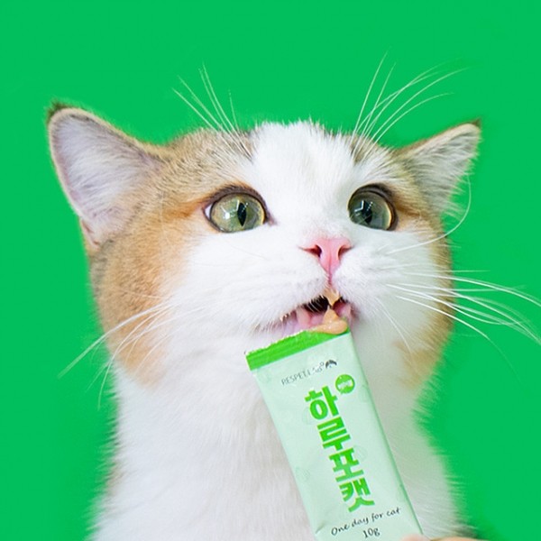 페오펫몰,리스펫랩 고양이 헤어볼 구토 영양제 하루포캣 장건강 12개입