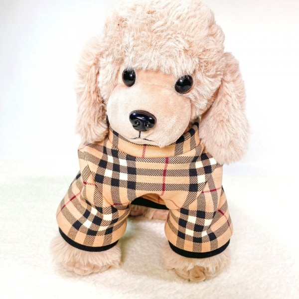 페오펫몰,[감사특가]체크안기모 스판티셔츠,강아지옷,스웻셔츠,애견옷,퍼스카프,채크리본