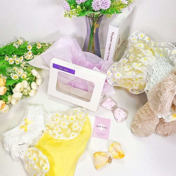 페오펫몰,[감사특가]플로피이얼스,카밀리아 화이트드레스,강아지원피스