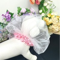 [댕썸머특가]플로피이얼스,헤드매쉬 핑크레이스,강아지산책 얼굴보호 망사커버, 강아지페이스커버