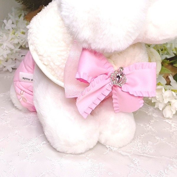 페오펫몰,[새해특가],핑크프릴강아지리본,강아지악세사리아동리본,여아헤어핀