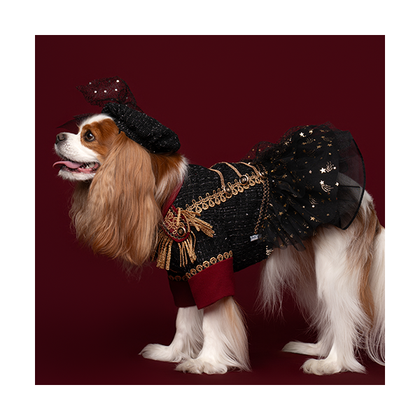 페오펫몰,New Cavalier Tweed Dress 뉴 카발리에 트위드 드레스