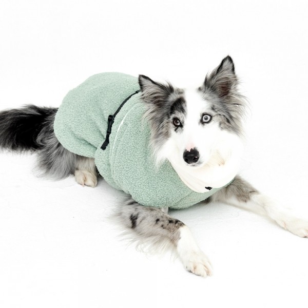 페오펫몰,하이넥 터틀 부클 발열 패딩(민트)