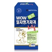 와우 일자형 리필용애견기저귀 100매