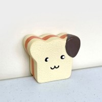 개과천선 토스트 강아지 라텍스 장난감