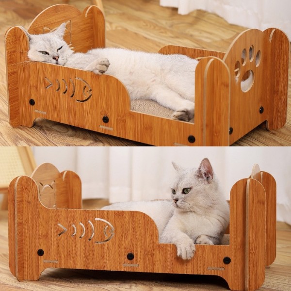 페오펫몰,개과천선 어몽드 핏베드 고양이 스크래쳐 하우스