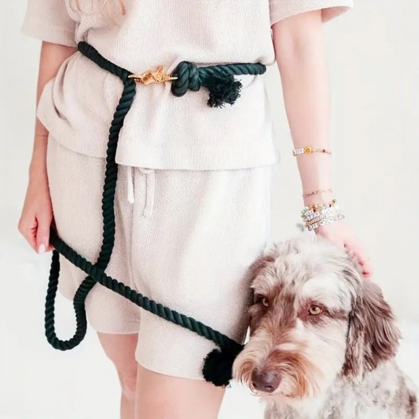 페오펫몰,개과천선 빅트라 대형견 강아지 리드줄 다크그린 2.4M