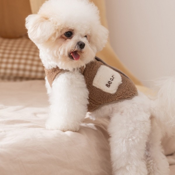 페오펫몰,[감사특가] 개과천선 로로베어 뽀글이 반려동물 조끼