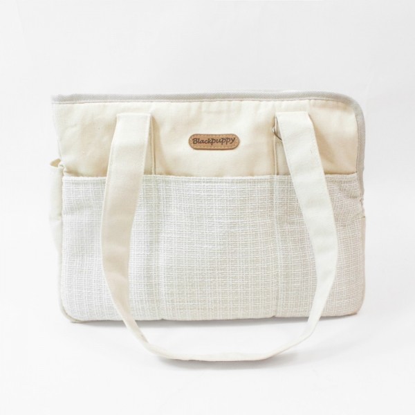 페오펫몰,개과천선 오브백 강아지 이동가방 아이보리