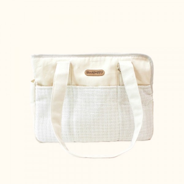 페오펫몰,개과천선 오브백 강아지 이동가방 아이보리