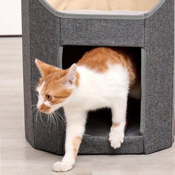 페오펫몰,개과천선 하버 접이식 고양이 하우스