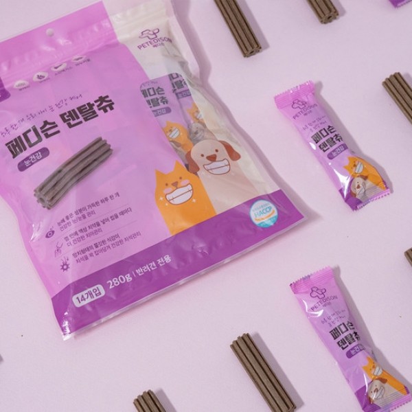 페오펫몰,[페디슨] 댕이케어 대용량 덴탈츄 눈건강 280g (14P) [최저가]