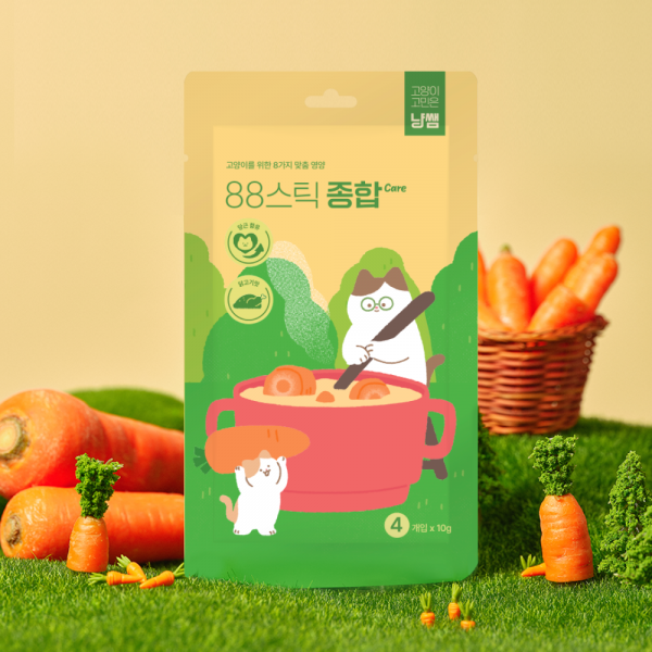 페오펫몰,[핏펫] 냥쌤 슈퍼푸드 고양이 츄르 88스틱 10g*4p 8종 택 1