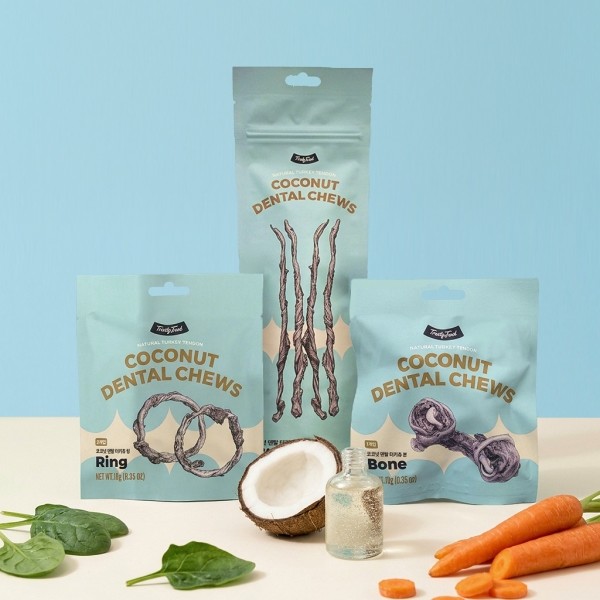 페오펫몰,트러스티푸드 코코넛 덴탈 터키츄 링 10g